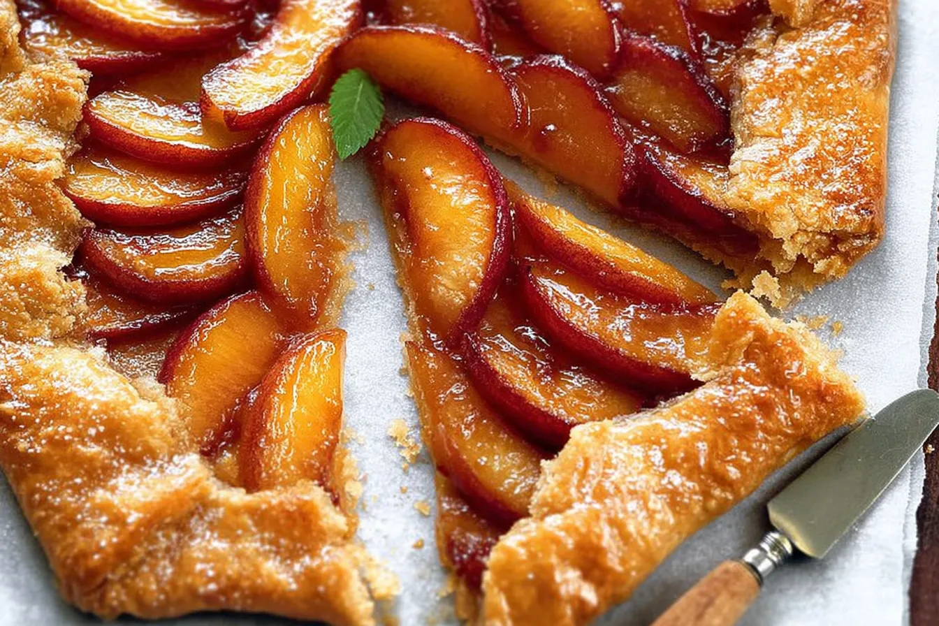 Classic Peach Galette: A Must-Try Summer Delight! 1 Classic Peach Galette Freshly Baked