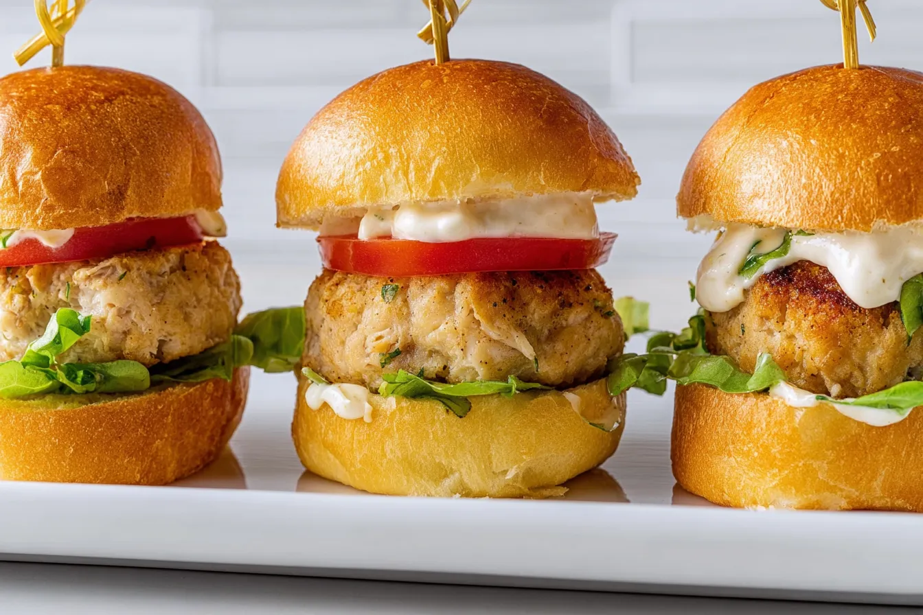 Crab Cake Sliders with Remoulade: Irresistibly Delicious Bites 1 Delicious Crab Cake Sliders with Remoulade Recipe