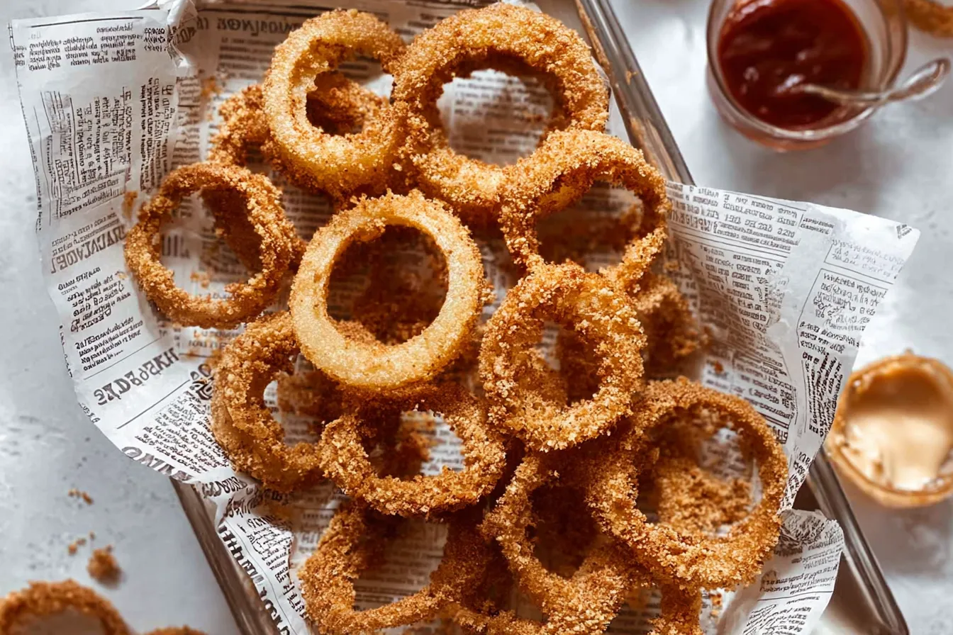 Crispy Onion Rings Ready to Enjoy