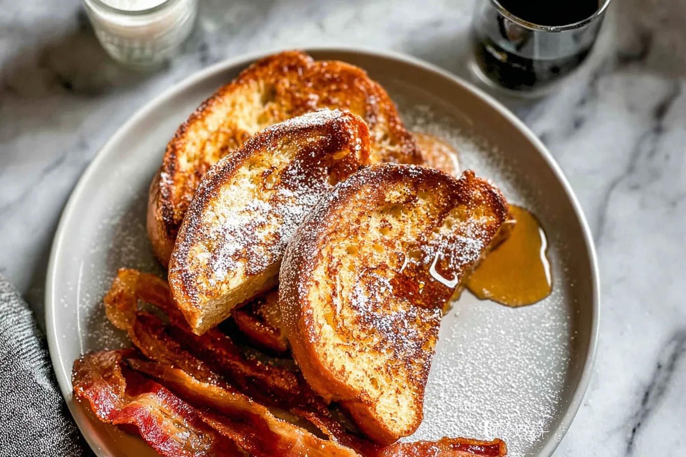 Delicious French Toast with Berries and Maple Syrup