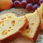 Fresh Peach Pound Cake: A Sweet Summer Delight 3 Fresh Peach Pound Cake Slice on a Plate
