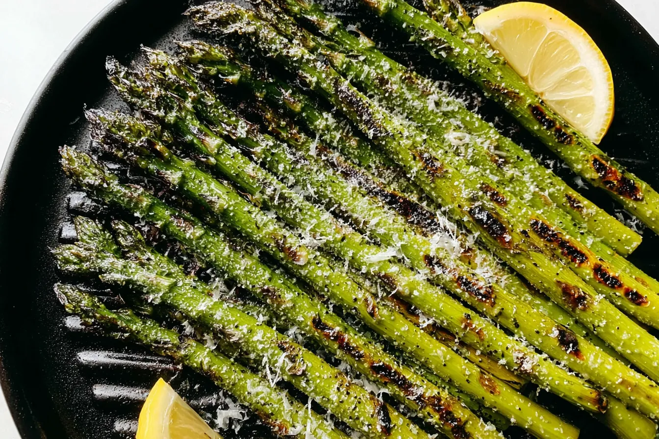 2 Grilled Asparagus with Parmesan