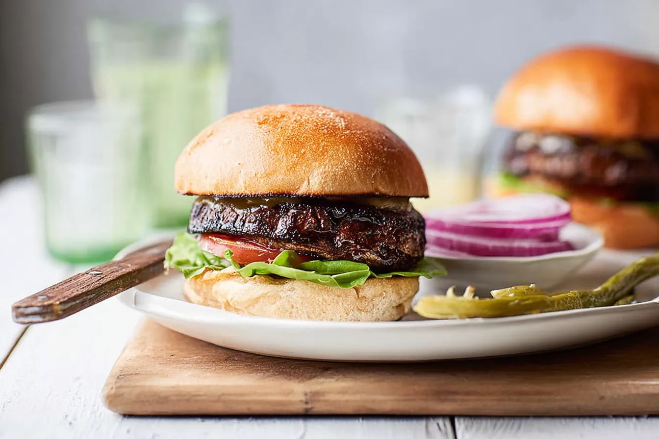Grilled Portobello Mushroom Burgers You'll Love Every Bite 2 Grilled Portobello Mushroom Burgers
