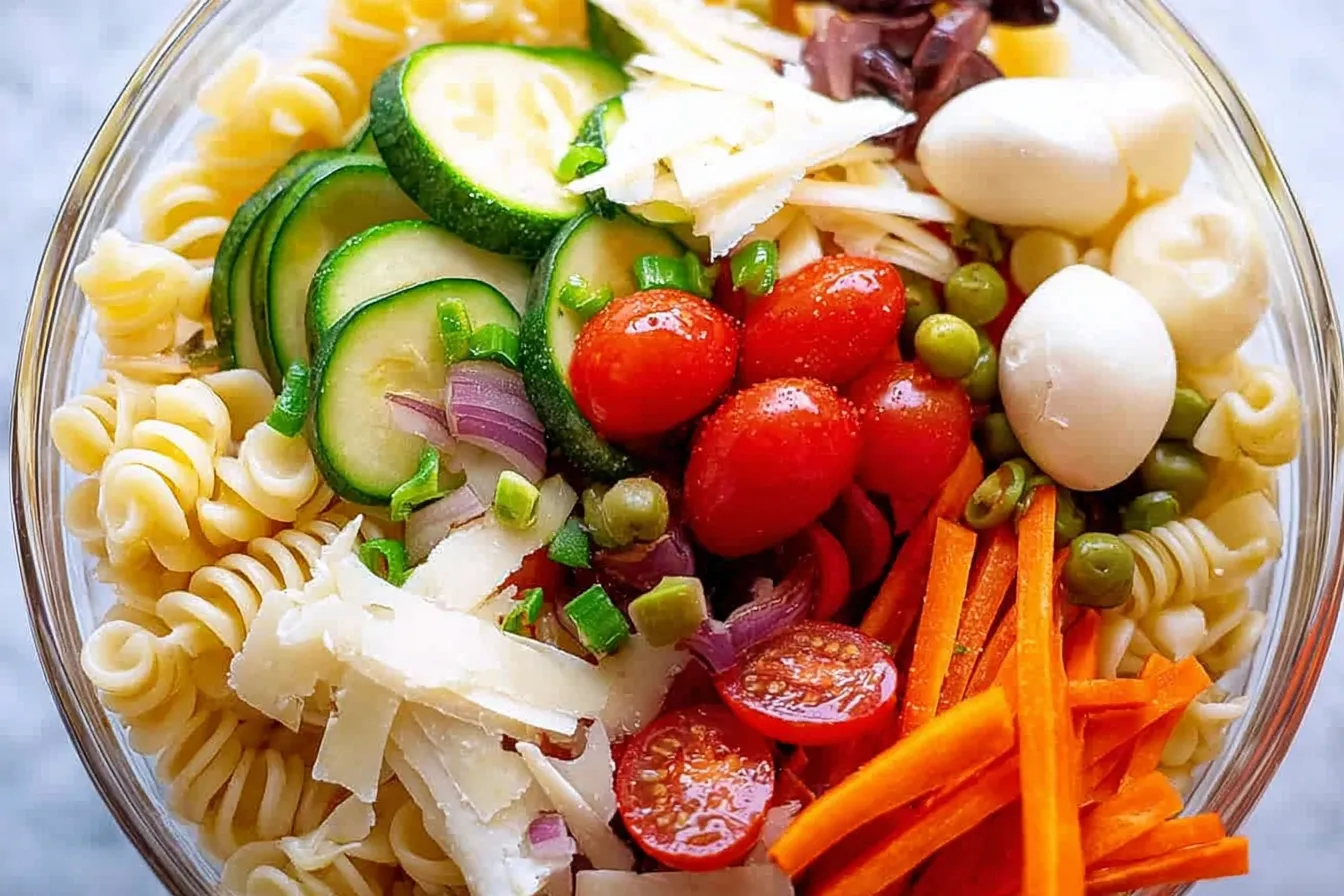 Pasta Salad Perfection: Delightfully Fresh and Easy 1 Vibrant Pasta Salad with Fresh Vegetables