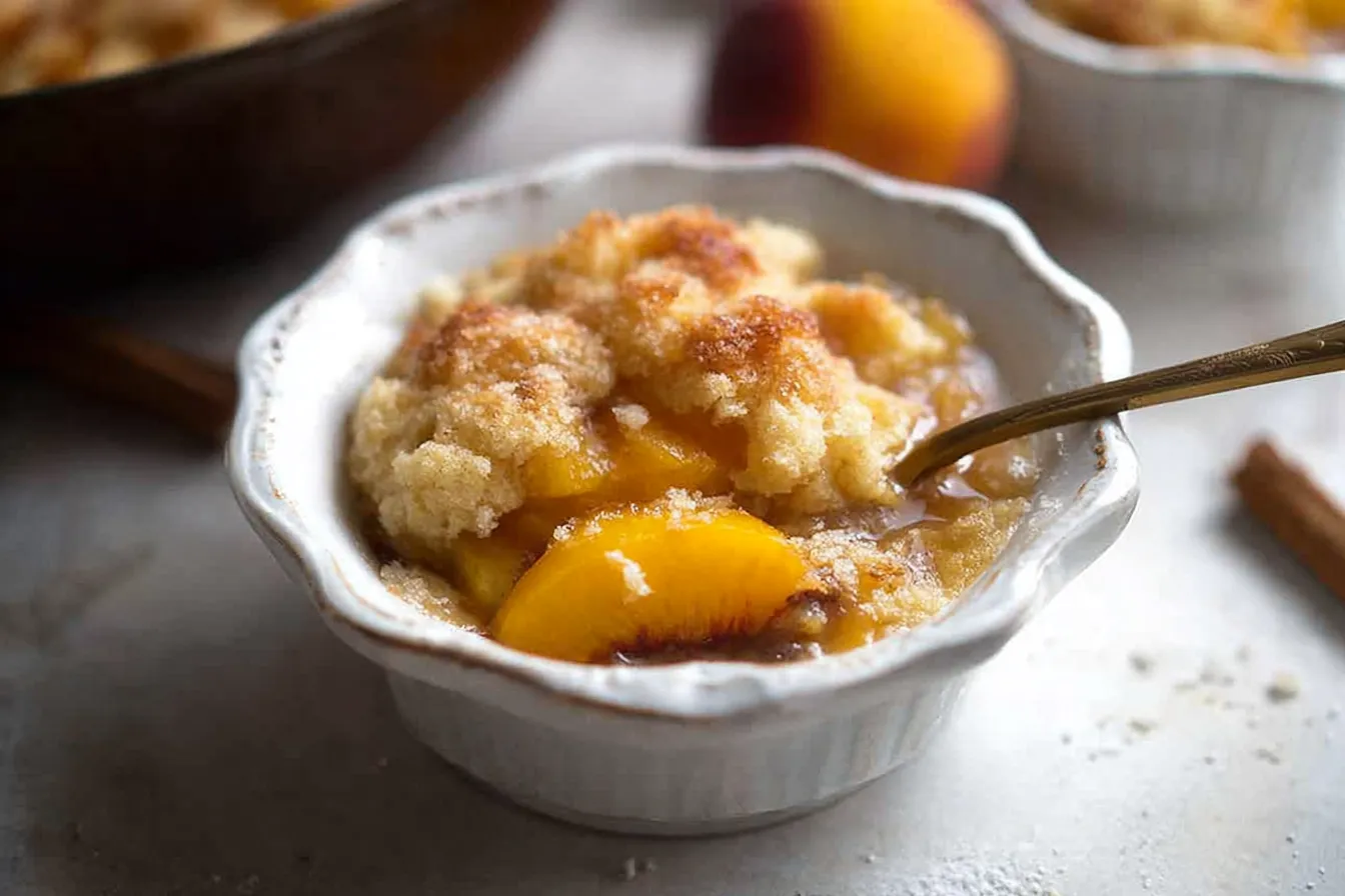 Delicious Peach Cobbler from Scratch Ready to Serve