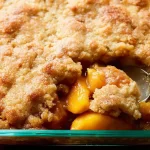Mouthwatering Peach Cobbler Fresh from the Oven