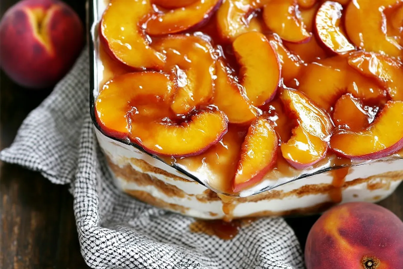 Peach Icebox Cake