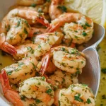 Delicious Shrimp Scampi Served with Pasta
