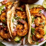 Delicious Shrimp Tacos Ready to Serve