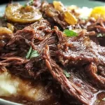Delicious Slow Cooker Mississippi Pot Roast Plated
