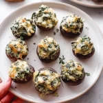 Spinach Artichoke Stuffed Mushrooms: Irresistibly Delicious Bites 3 Delicious Spinach Artichoke Stuffed Mushrooms Ready to Serve