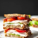 Perfectly Layered Turkey Club Sandwich