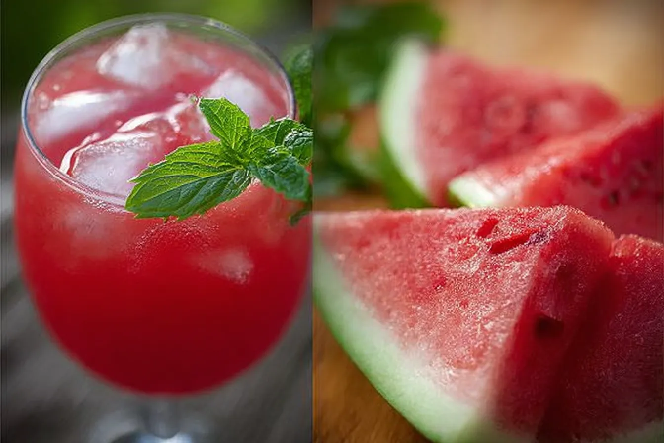Refreshing Watermelon Agua Fresca in a Glass