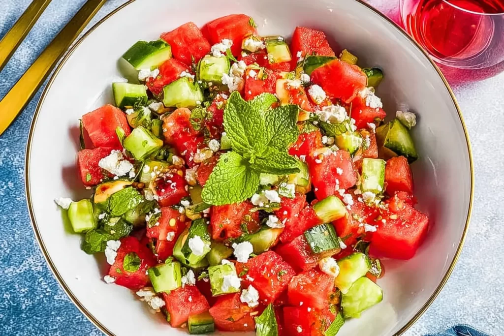 Watermelon Salad: A Refreshing Summer Delight 2 Watermelon Salad