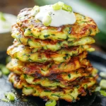Zucchini Fritters Freshly Made