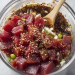 Ahi Tuna Poke Bowl with Fresh Ingredients