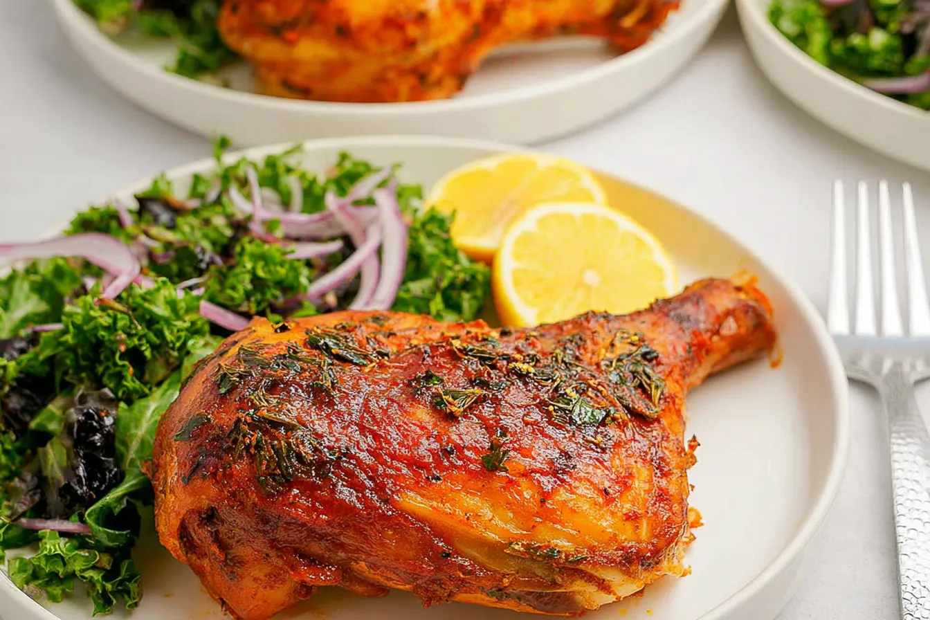Air Fryer Chicken Leg Quarters: Crispy Perfection Awaits! 1 Crispy Air Fryer Chicken Leg Quarters Golden Brown