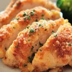 Baked Garlic Parmesan Chicken: A Delicious Family Favorite 3 Baked Garlic Parmesan Chicken on a Platter