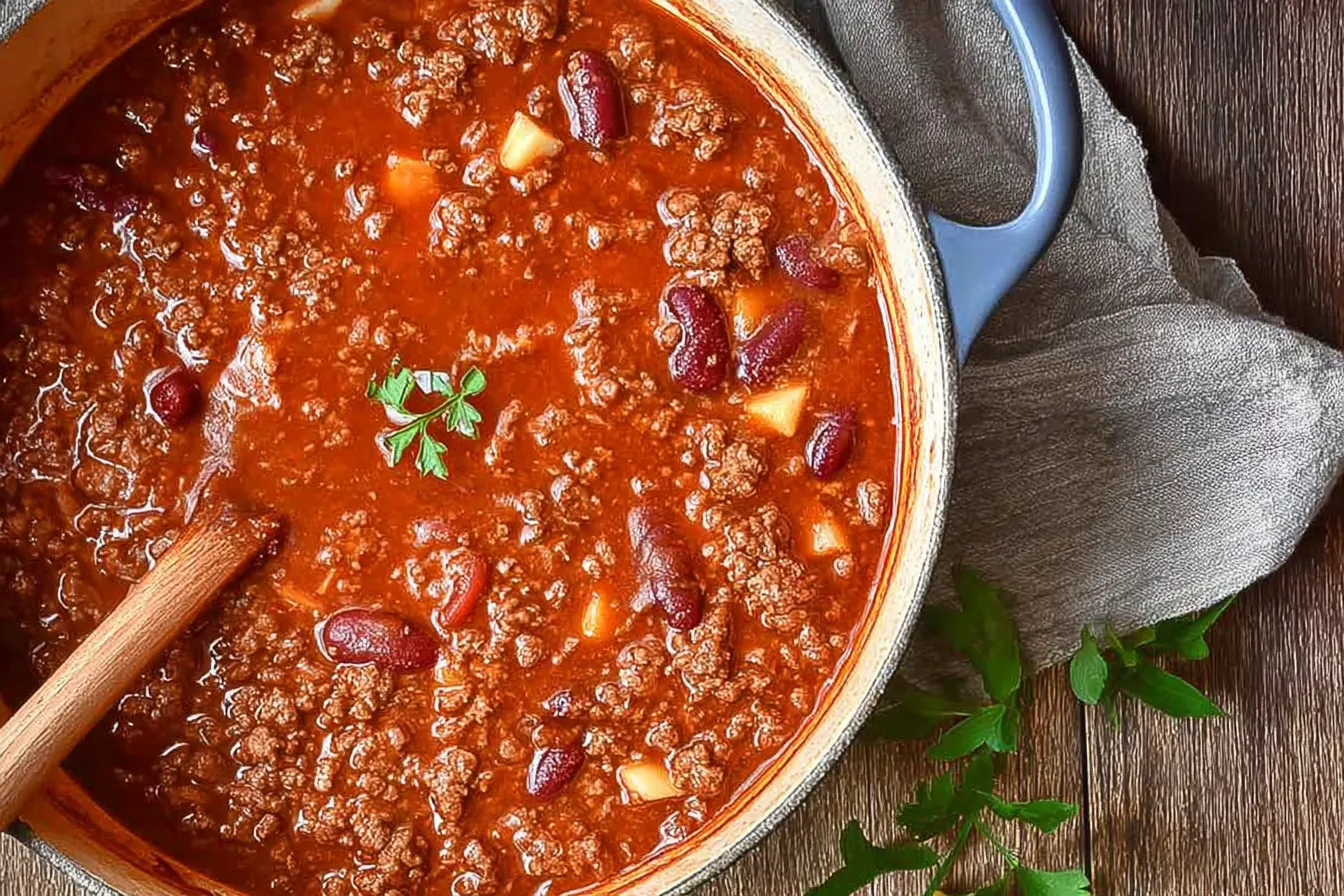 Beef Chili: A Comforting Classic You'll Love 1 Savory Beef Chili Served in a Bowl