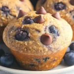 Blueberry Banana Muffins with Chocolate Chips - Freshly Baked Goodness