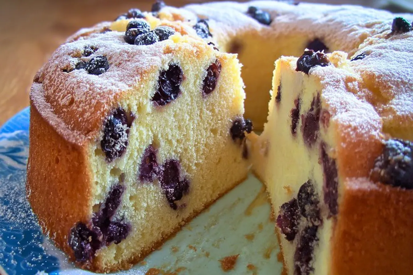 Blueberry Lemon Pound Cake