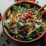 Caesar Salad with Crispy Chickpeas (Vegetarian) - A Delicious Twist 3 Caesar Salad with Crispy Chickpeas - Colorful & Flavorful
