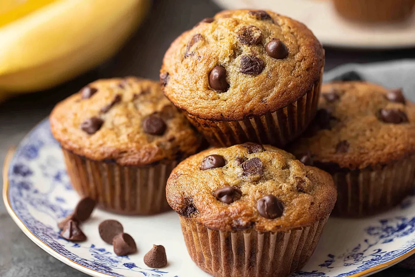 Chocolate Chip Banana Muffins
