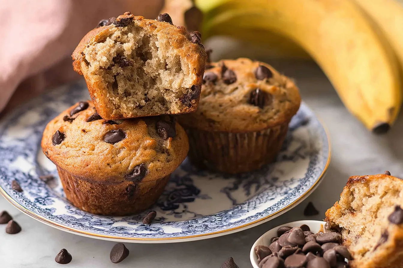 Chocolate Chip Banana Muffins