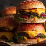 Classic Cheeseburgers: The Ultimate Comfort Food Experience 3 Classic Cheeseburgers on the Grill
