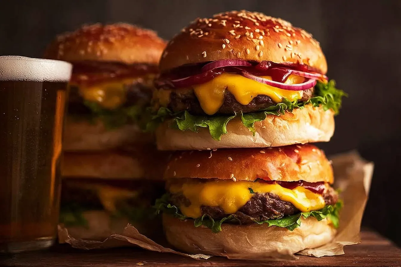 Classic Cheeseburgers: The Ultimate Comfort Food Experience 2 Classic Cheeseburgers