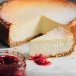Classic New York Cheesecake Slice Ready to Delight Your Tastebuds