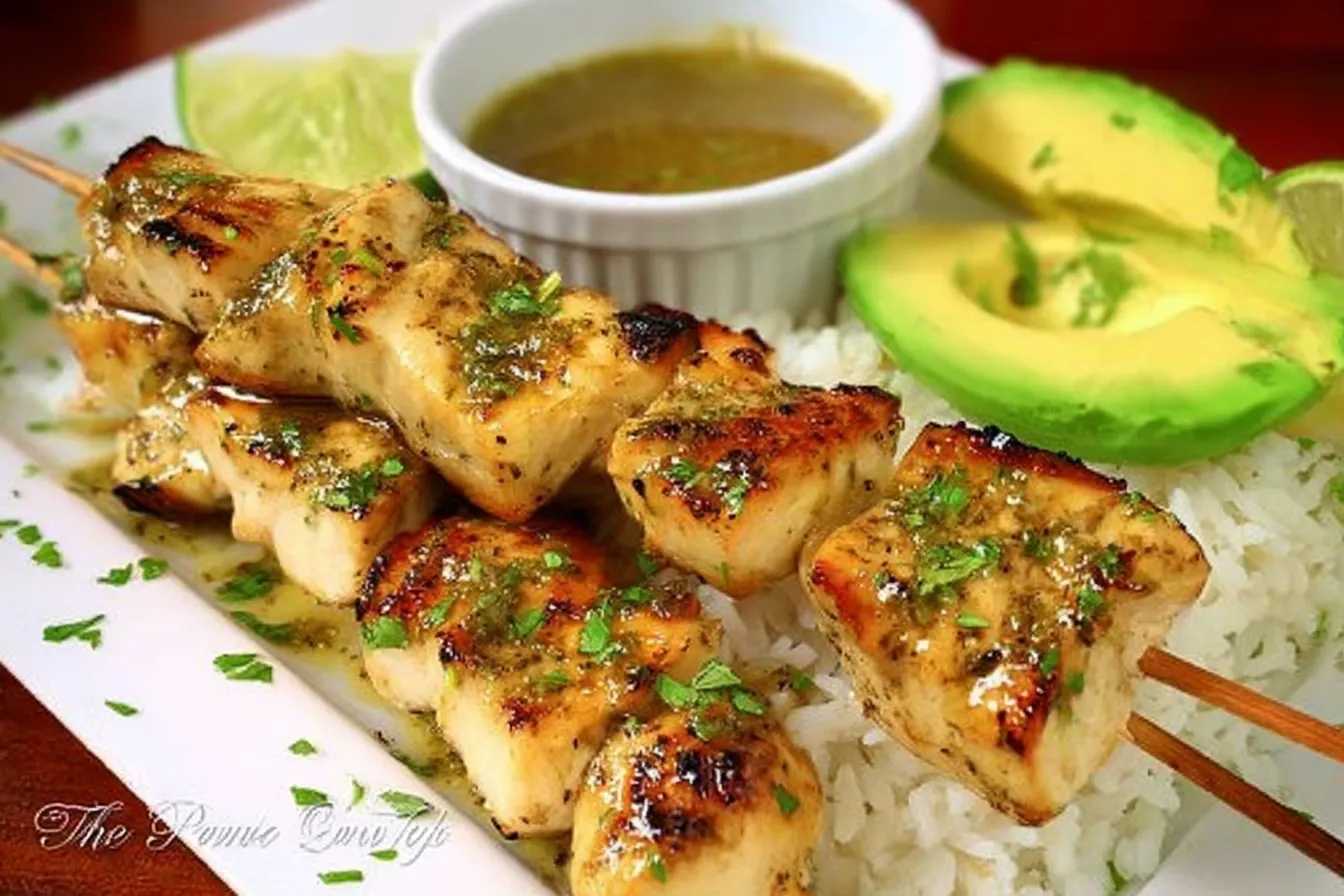 Coconut Lime Chicken Skewers