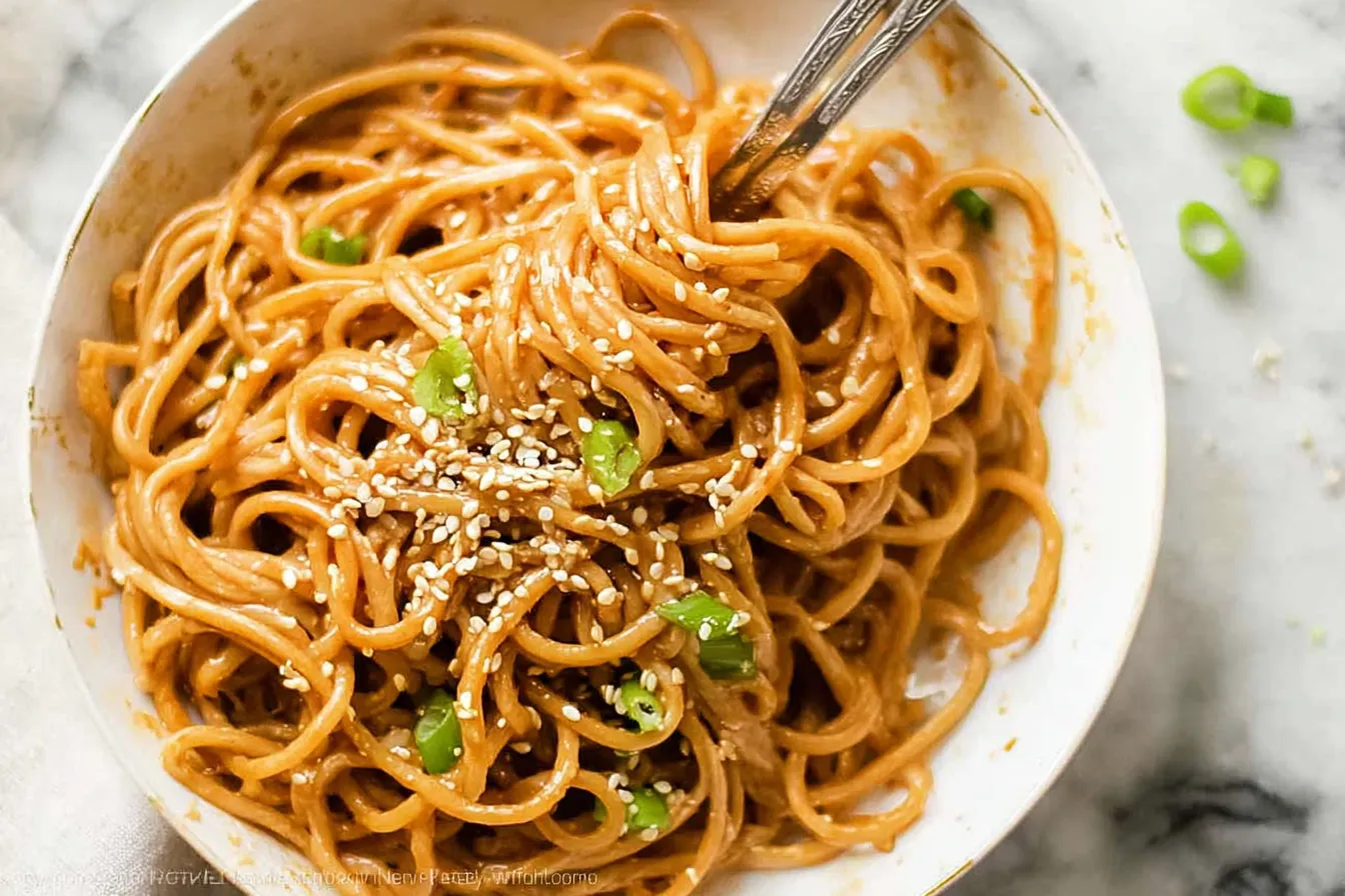Cold Sesame Noodles: A Flavorful Delight You Must Try 1 Delicious Cold Sesame Noodles in a Bowl
