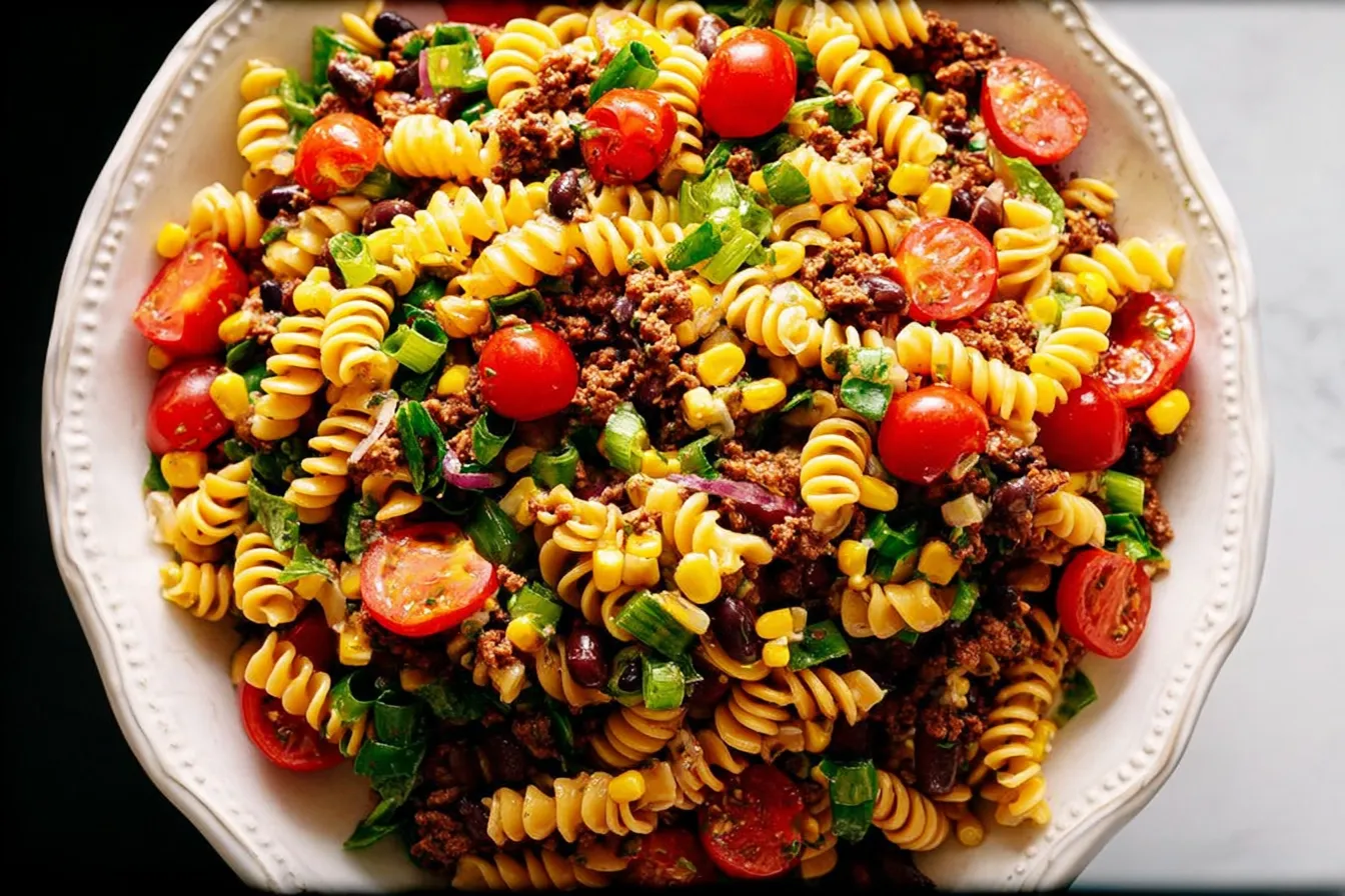 Cold Taco Pasta Salad: A Deliciously Refreshing Dish 2 Cold Taco Pasta Salad