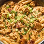 Delicious Creamy Cajun Pasta Ready to Serve