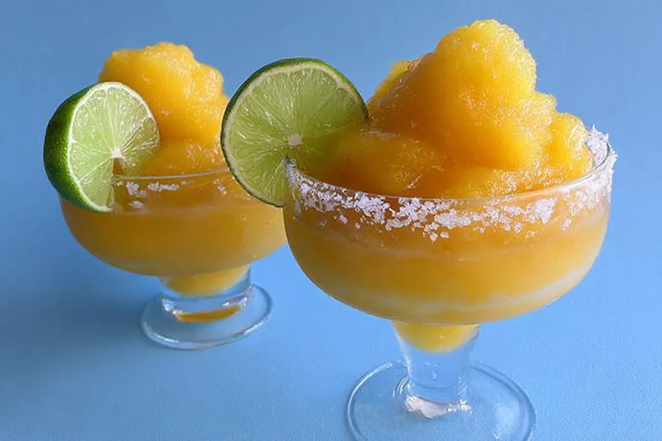 Frozen Mango Margarita Slushie: A Refreshing Delight! 2 Frozen Mango Margarita Slushie