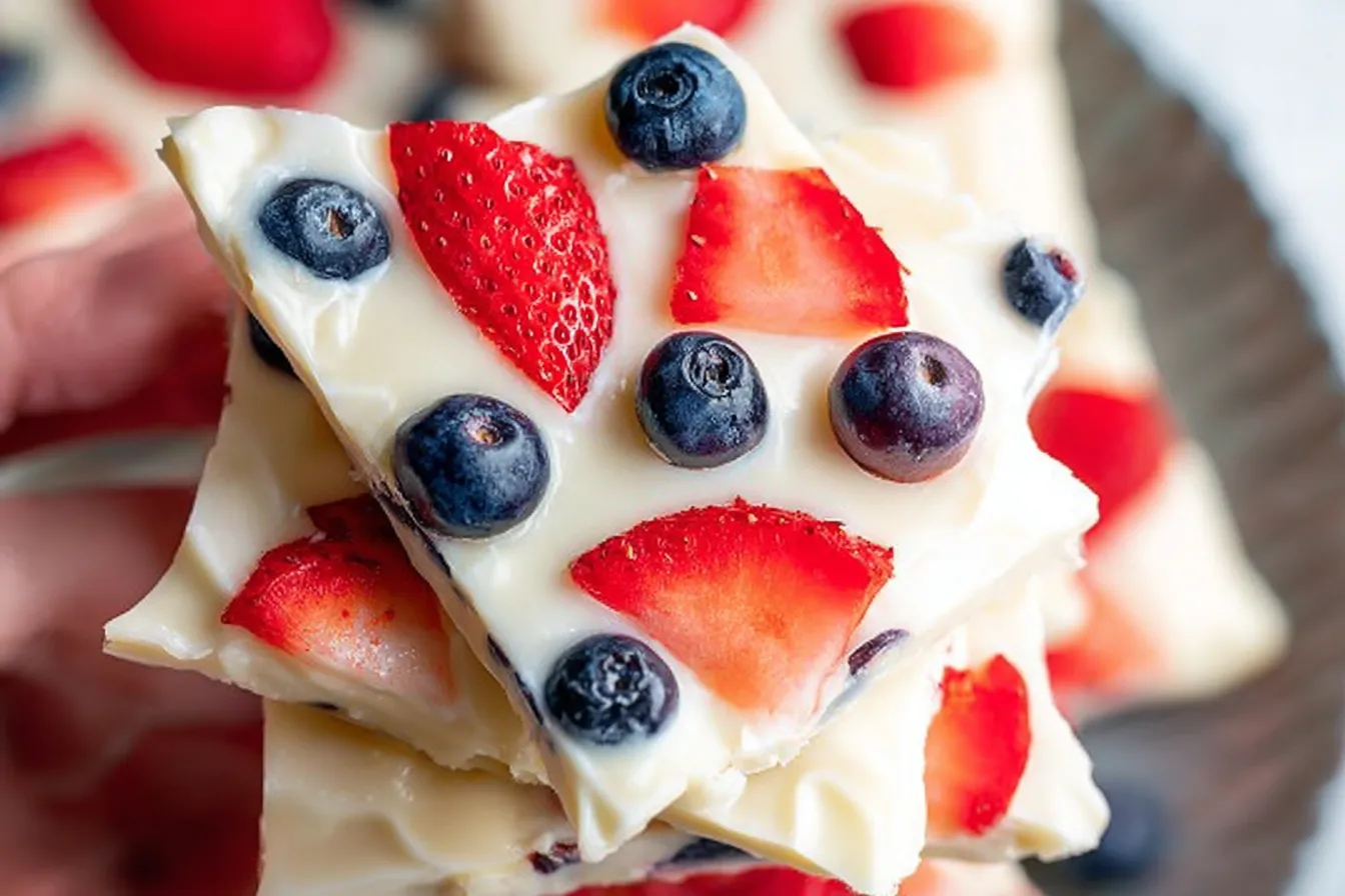 Frozen Yogurt Bark with Berries: A Delightful Treat! 2 Frozen Yogurt Bark with Berries