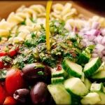 Greek Pasta Salad: A Refreshing Delight for Every Occasion 3 Colorful Greek Pasta Salad with Fresh Vegetables and Feta