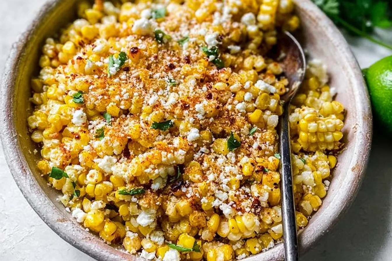 Grilled Corn Salad with Cotija Cheese