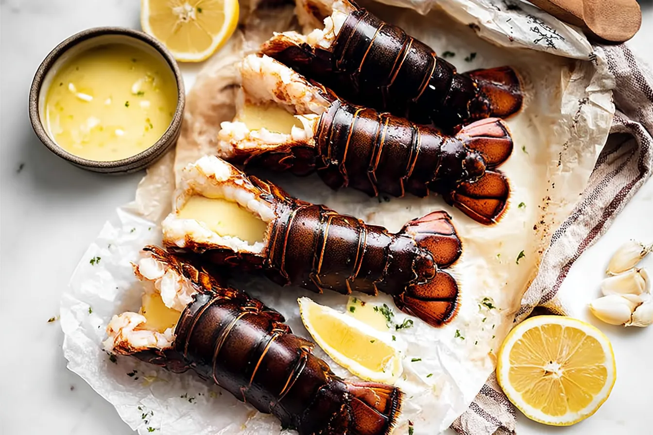 Grilled Lobster Tails with Garlic Butter: A Must-Try Delight 2 Grilled Lobster Tails with Garlic Butter