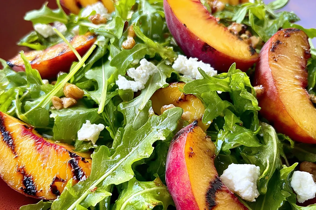 Grilled Peach and Arugula Salad: A Delicious Summer Delight 1 Grilled Peach and Arugula Salad - A Summer Sensation