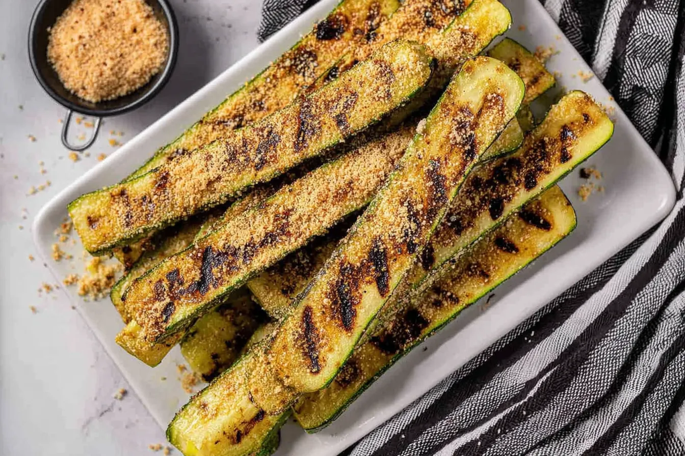 Grilled Zucchini with Parmesan