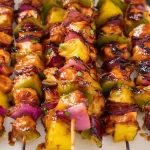 Hawaiian Chicken Skewers on the Grill
