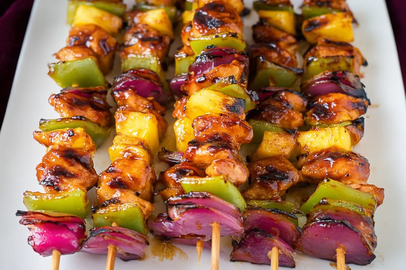 Hawaiian Chicken Skewers