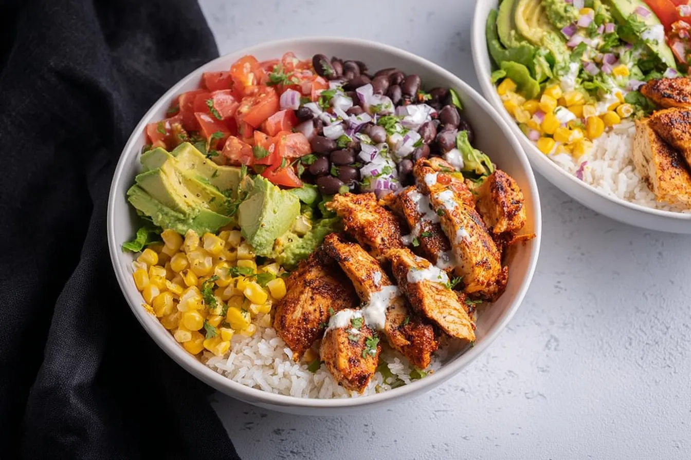 High-Protein Chicken Burrito Bowl