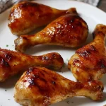 Honey Garlic Grilled Chicken Drumsticks on the Grill