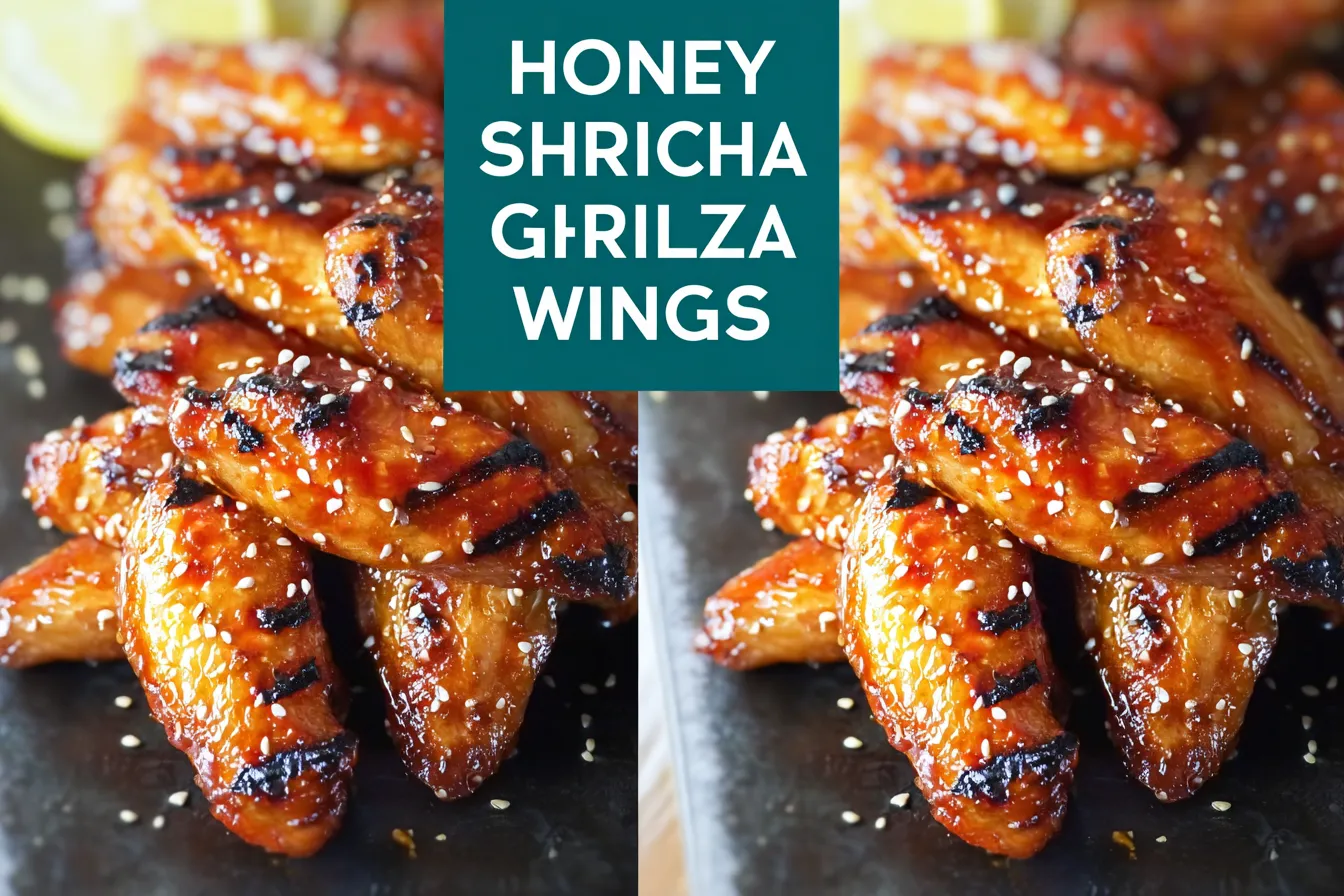 Honey Sriracha Grilled Chicken Wings