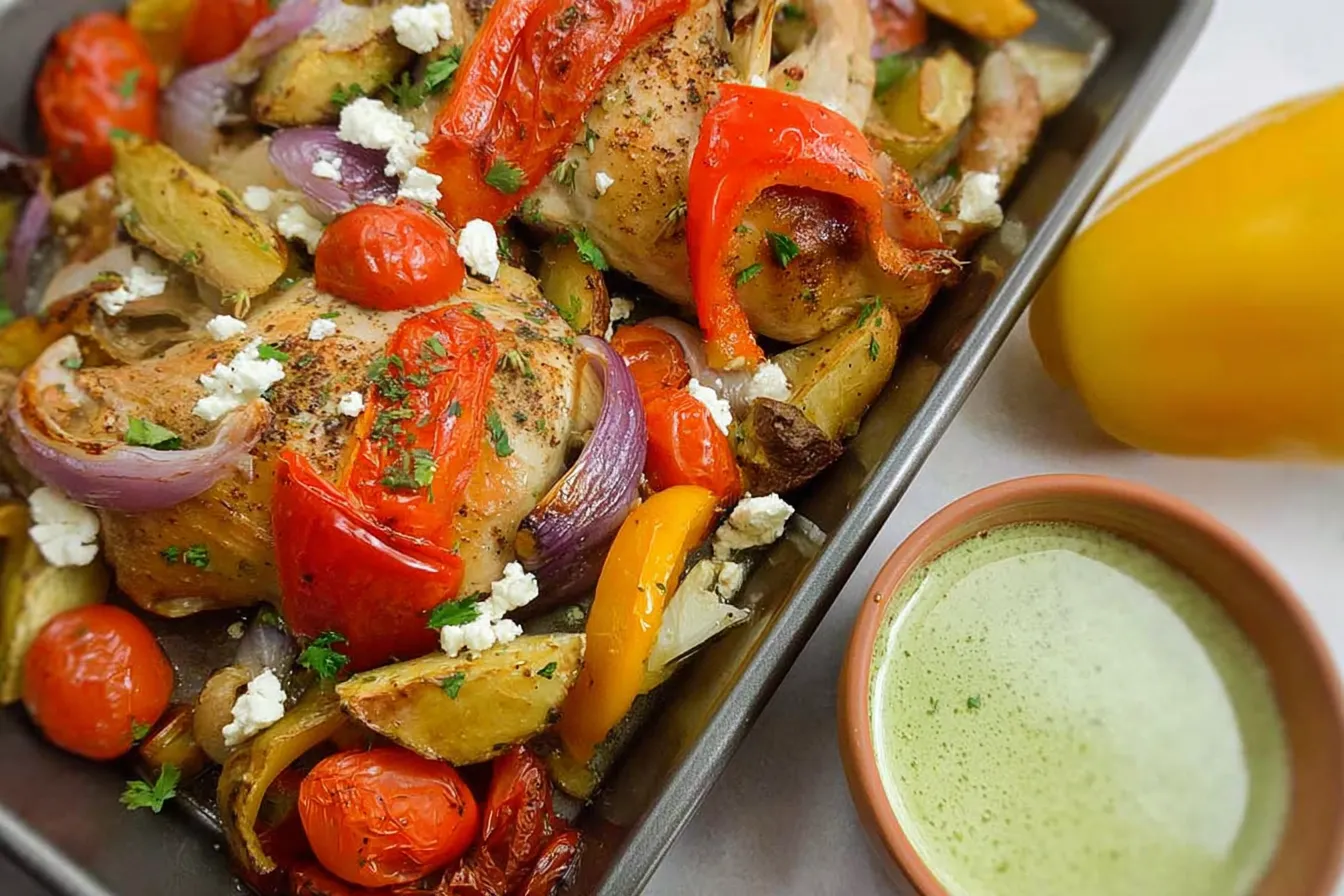 Lemon Roast Chicken with Roasted Vegetables: A Flavorful Delight 2 Lemon Roast Chicken with Roasted Vegetables