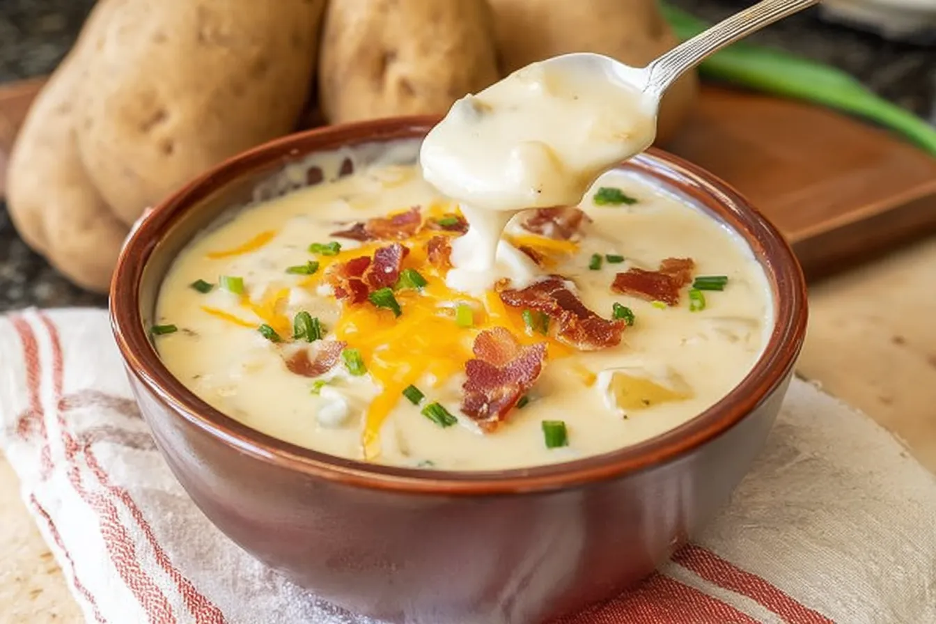 Loaded Baked Potato Soup: Comfort Food You’ll Love! 1 Delicious Loaded Baked Potato Soup in a Bowl