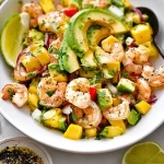 Mango Avocado Shrimp Salad: A Refreshing Delight You'll Love 3 Mango Avocado Shrimp Salad in a Bowl
